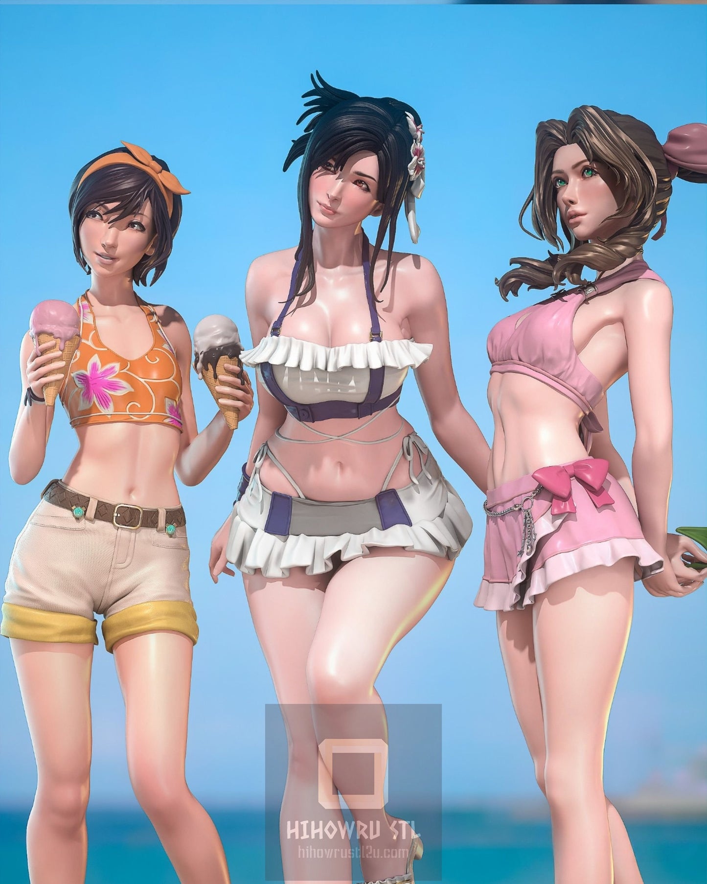 4285 Yuffie Kisaragi - Final Fantasy - STL 3D Print Files