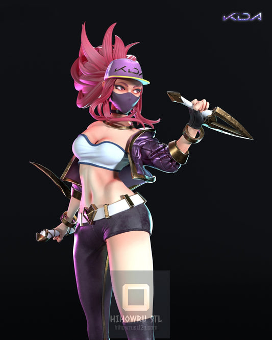 4311 Akali - K/DA - STL 3D Print Files
