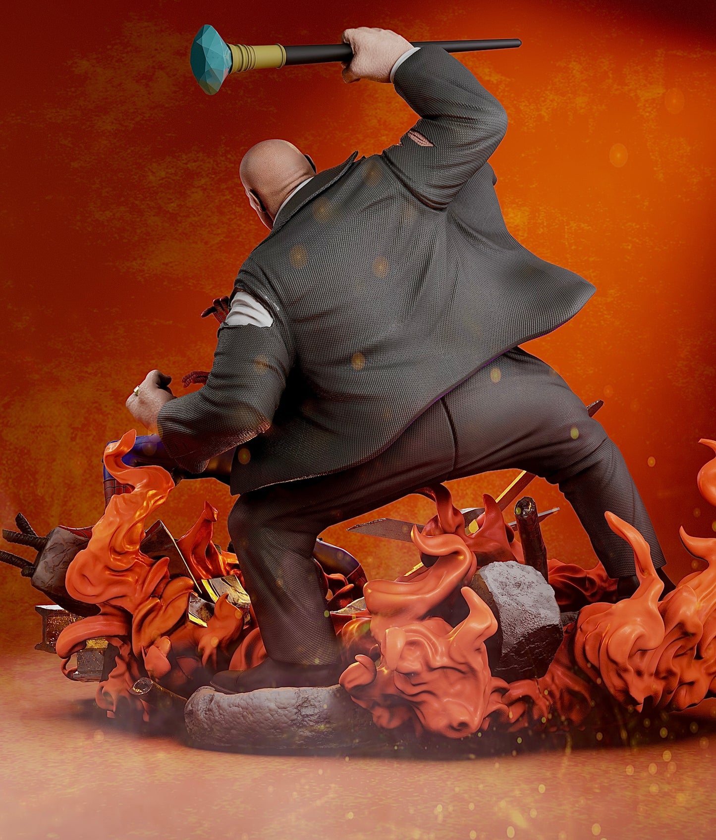 3585 Spider-Man VS The Kingpin - Marvel Comics - STL 3D Print Files