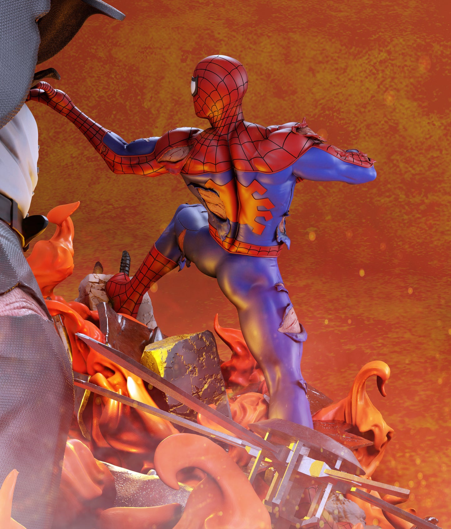 3585 Spider-Man VS The Kingpin - Marvel Comics - STL 3D Print Files