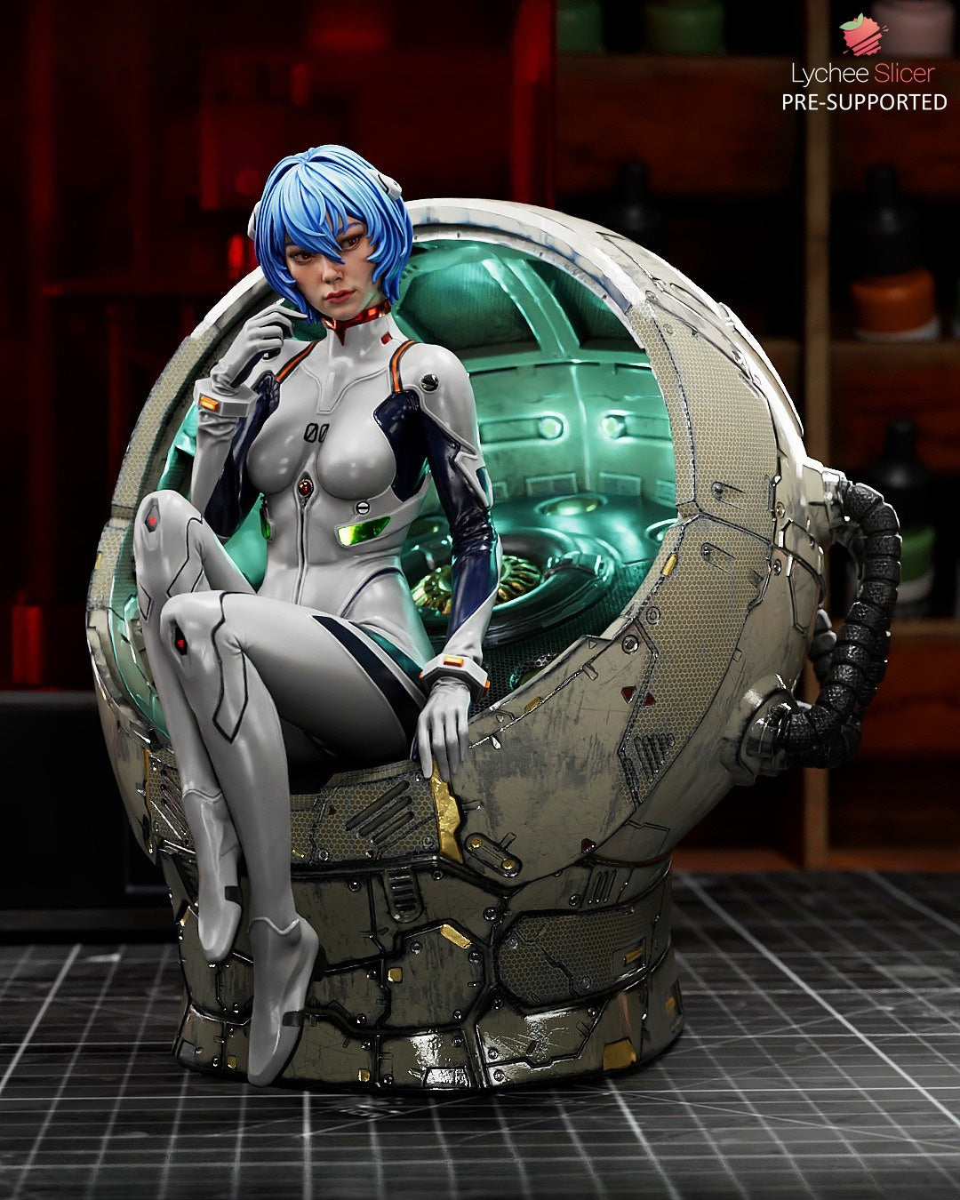 4010 Rei Ayanami - Evangelion - STL 3D Print Files