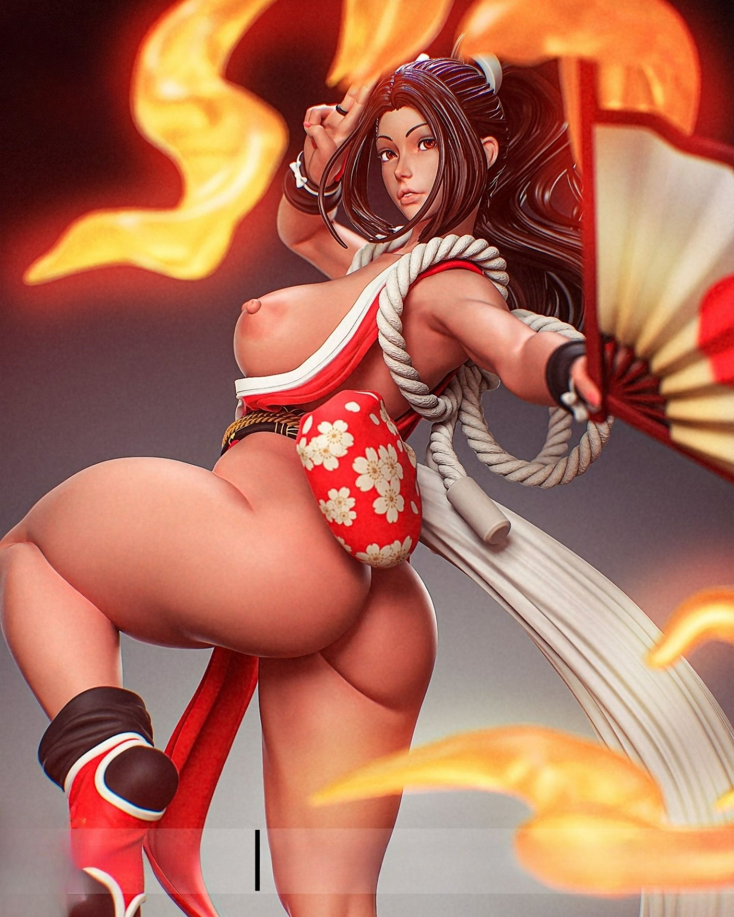 3780 Mai Shiranui NSFW - King of Fighters - STL 3D Print Files