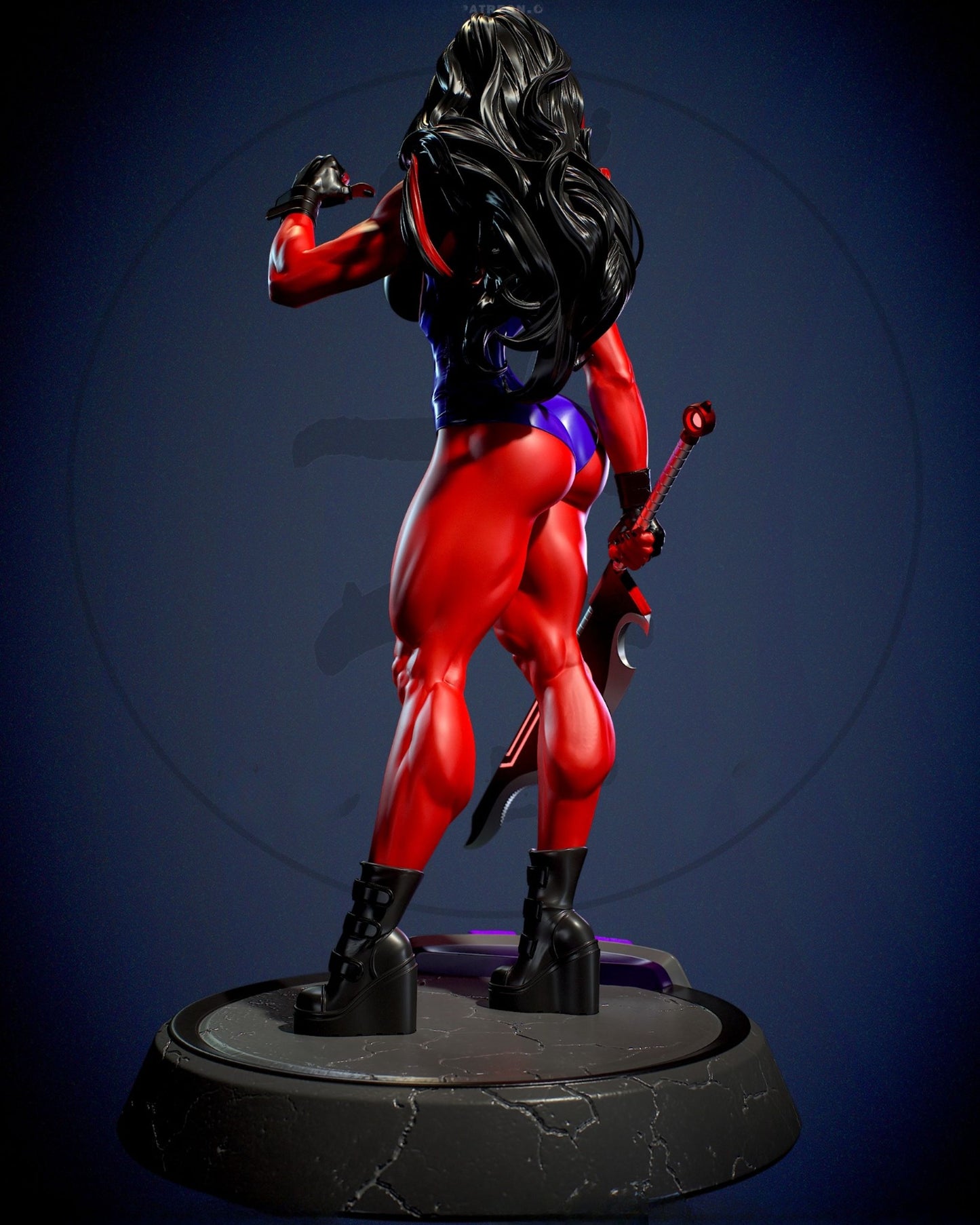 3972 She Hulk Red - Marvel Comics - STL 3D Print Files