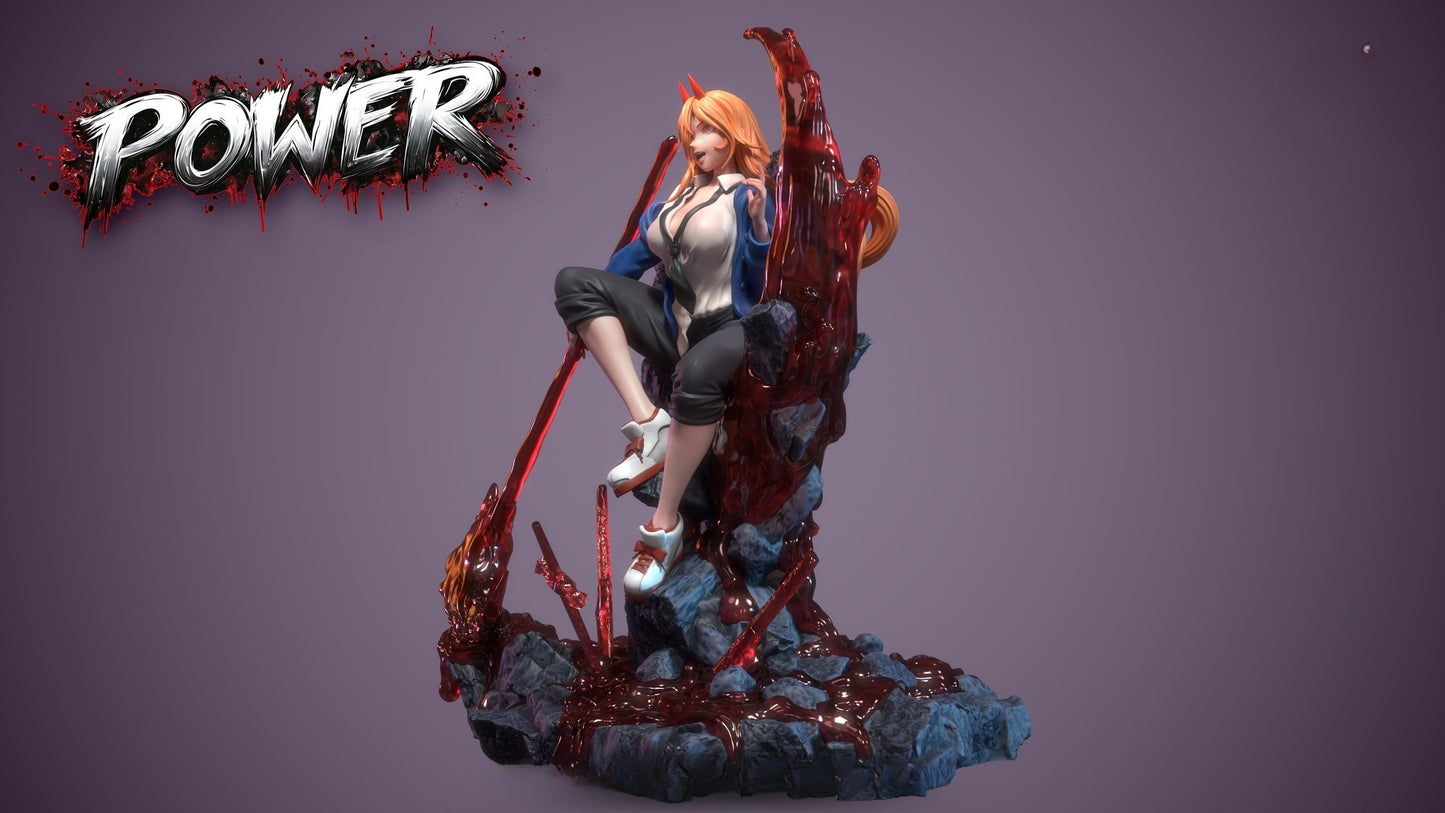 3980 Power NSFW - Chainsaw Man - STL 3D Print Files