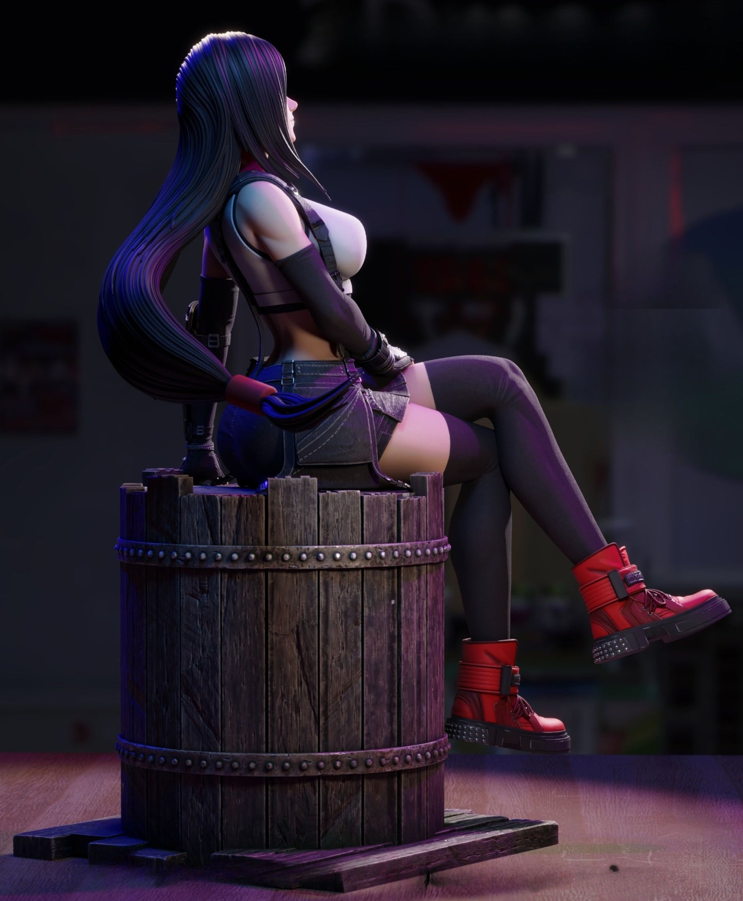 4115 Tifa Lockhart NSFW - Final Fantasy - STL 3D Print Files