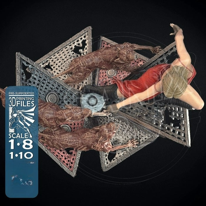 3657 Alice Diorama - Resident Evil - STL 3D Print Files