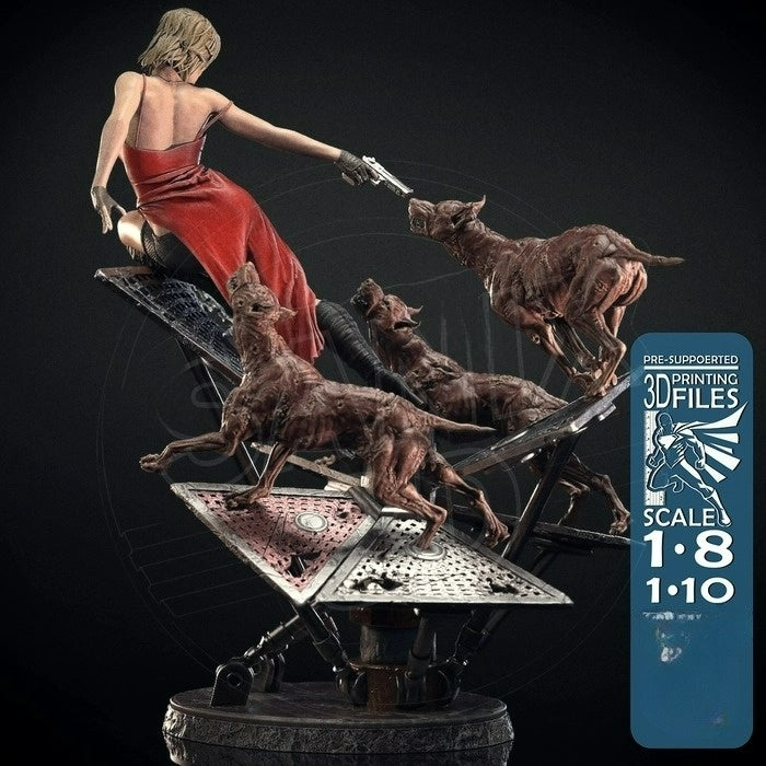 3657 Alice Diorama - Resident Evil - STL 3D Print Files