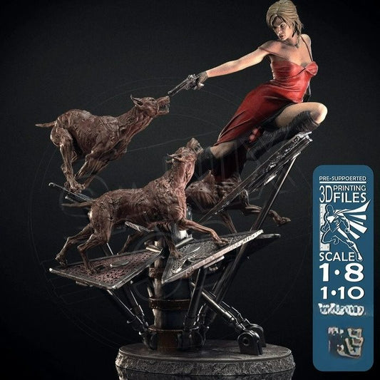 3657 Alice Diorama - Resident Evil - STL 3D Print Files