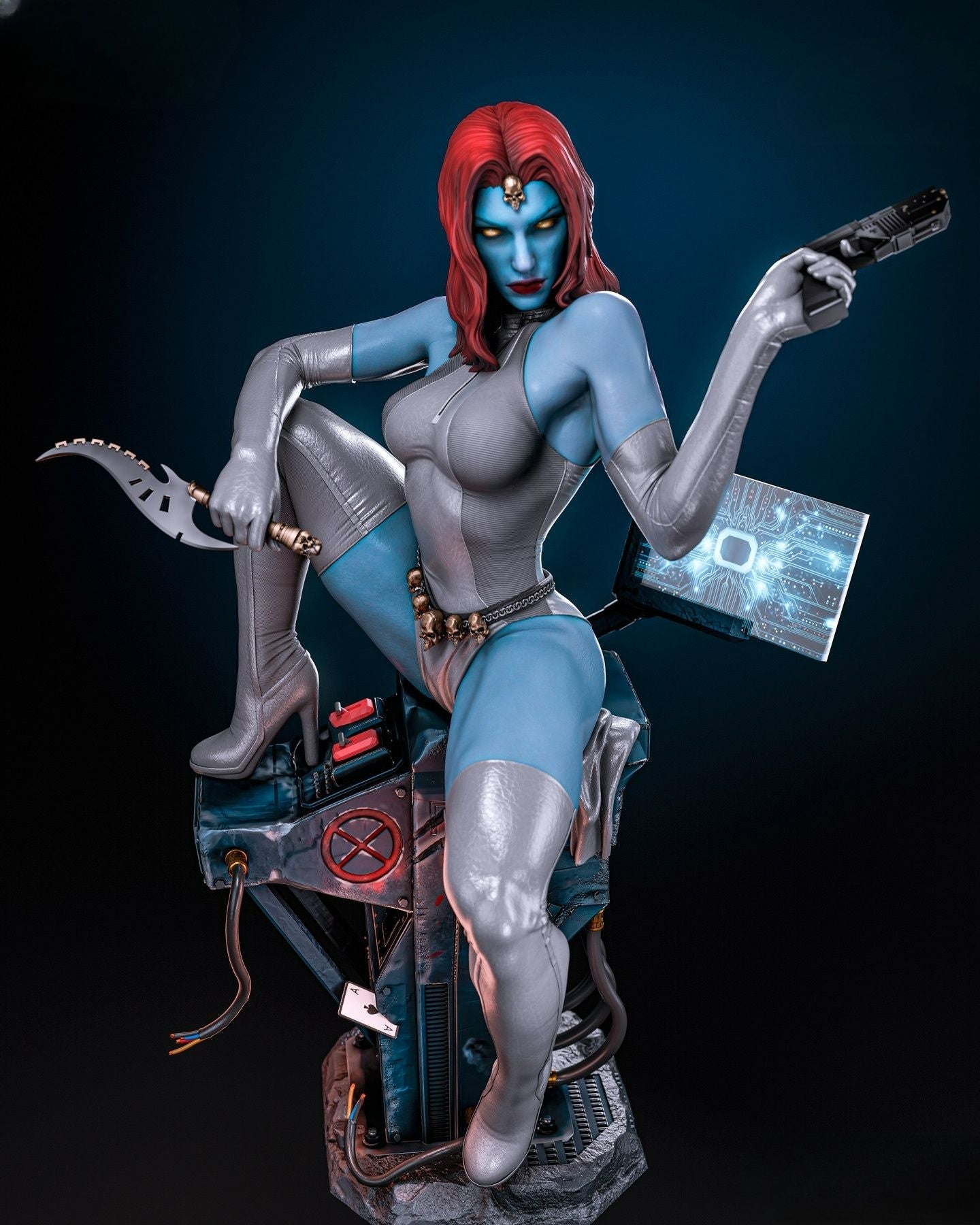 3743 Mystique - X-Men - STL 3D Print Files