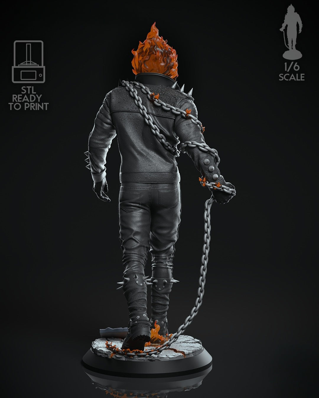 3869 Ghost Rider - Marvel Comics - STL 3D Print Files