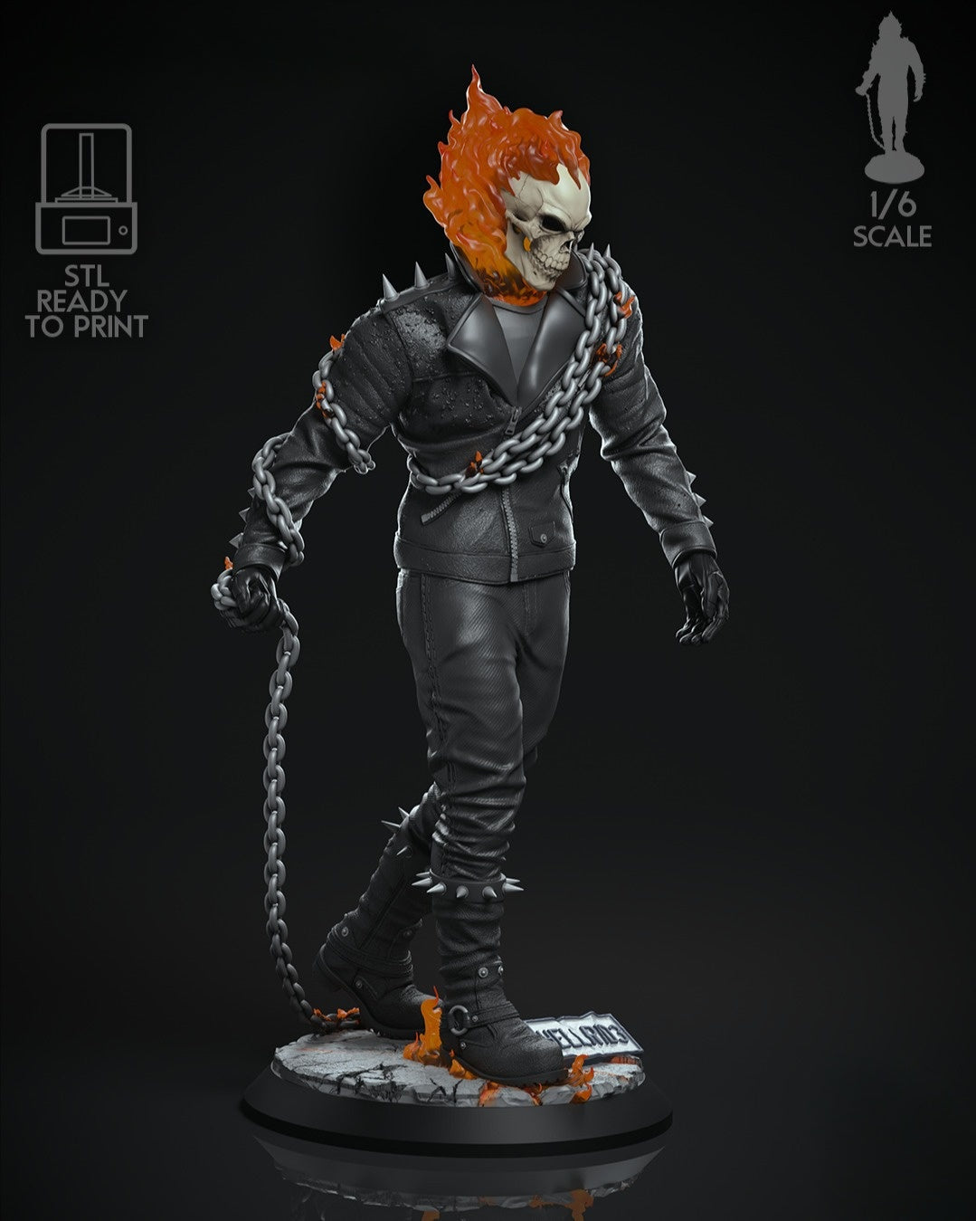 3869 Ghost Rider - Marvel Comics - STL 3D Print Files