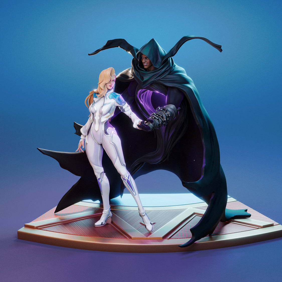 3731 Cloack and Dagger - Marvel Comics - STL 3D Print Files