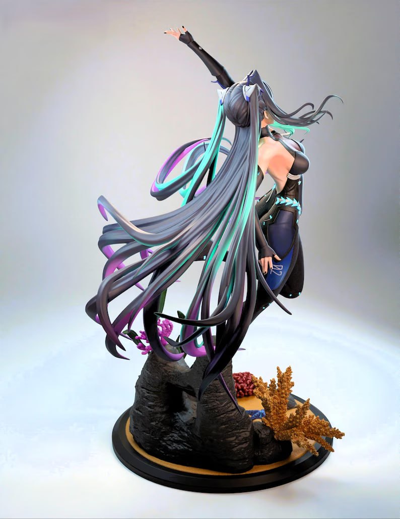 4128 Little Mermaid - Nikke Goddess of Victory - STL 3d Print Files