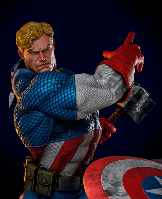 2898 Captain America - Marvel Comics - STL 3D Print Files