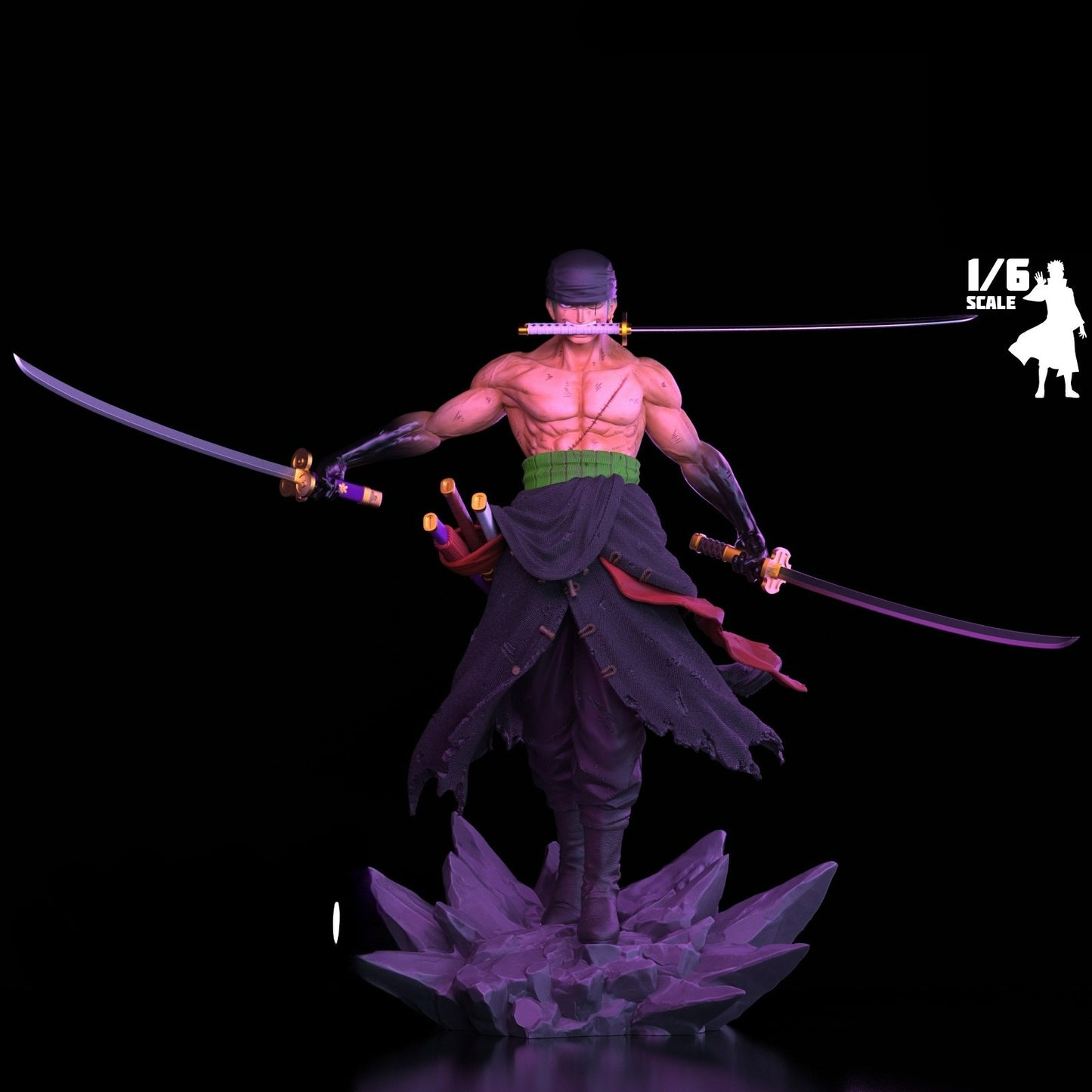 3297 Zoro Ashura - One Piece - STL 3D Print Files