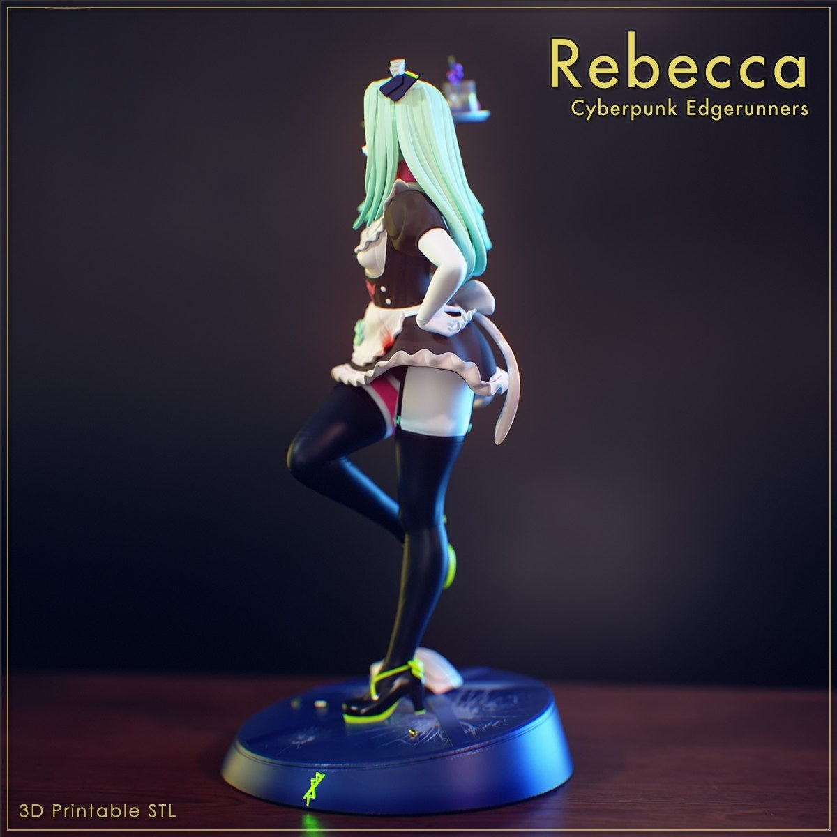 3053 Maid Rebecca - Cyberpunk Edgerunners - STL 3D Print Files