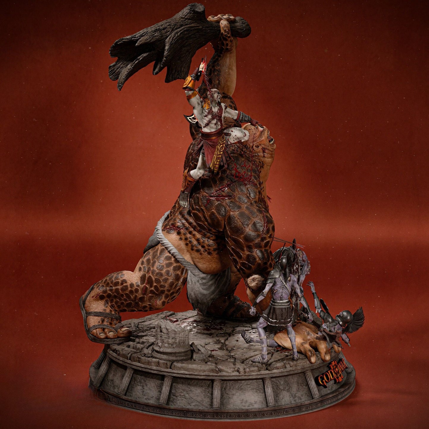 3851 Kratos VS Cyclope - God Of War - STL 3D Print Files
