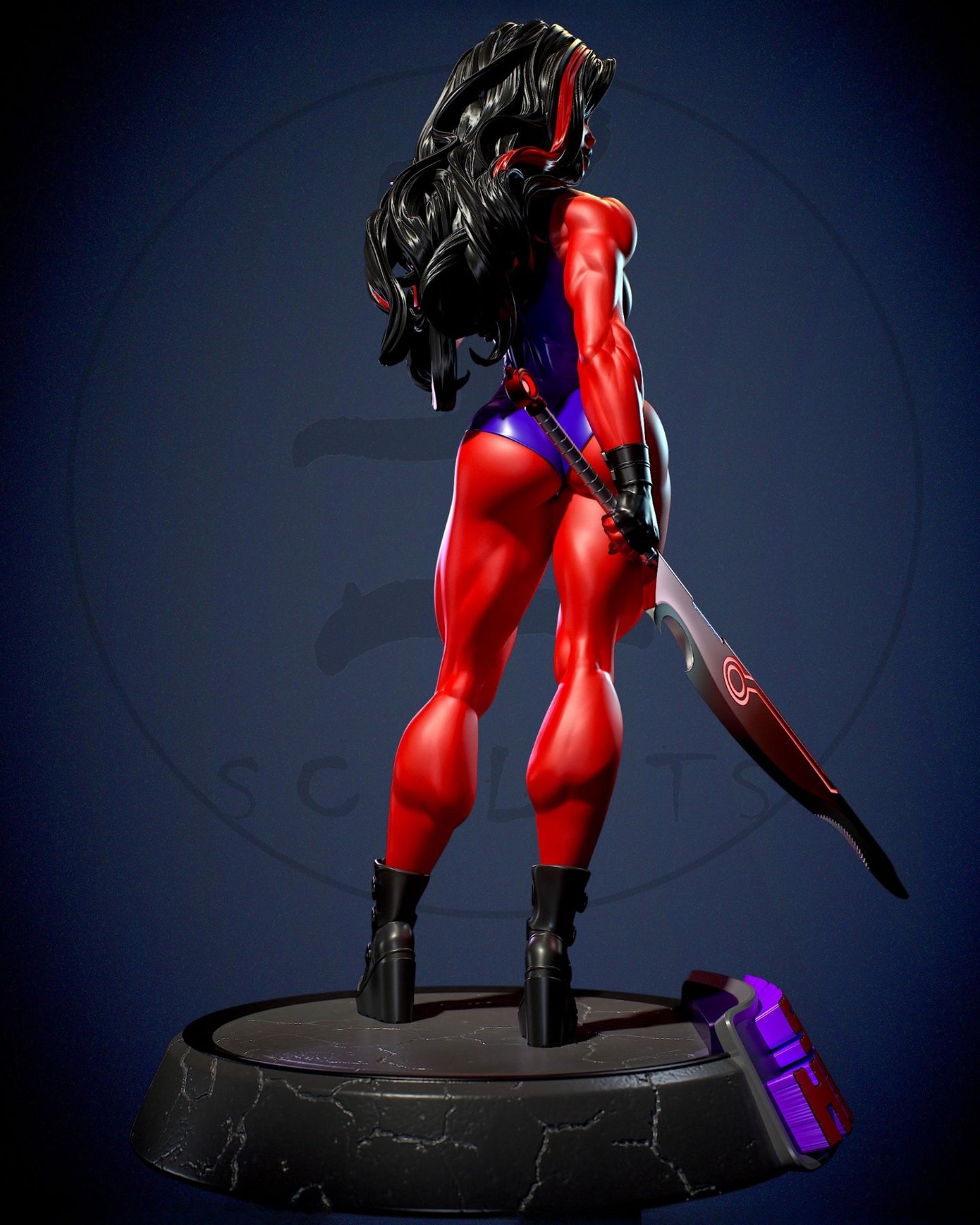 3972 She Hulk Red - Marvel Comics - STL 3D Print Files