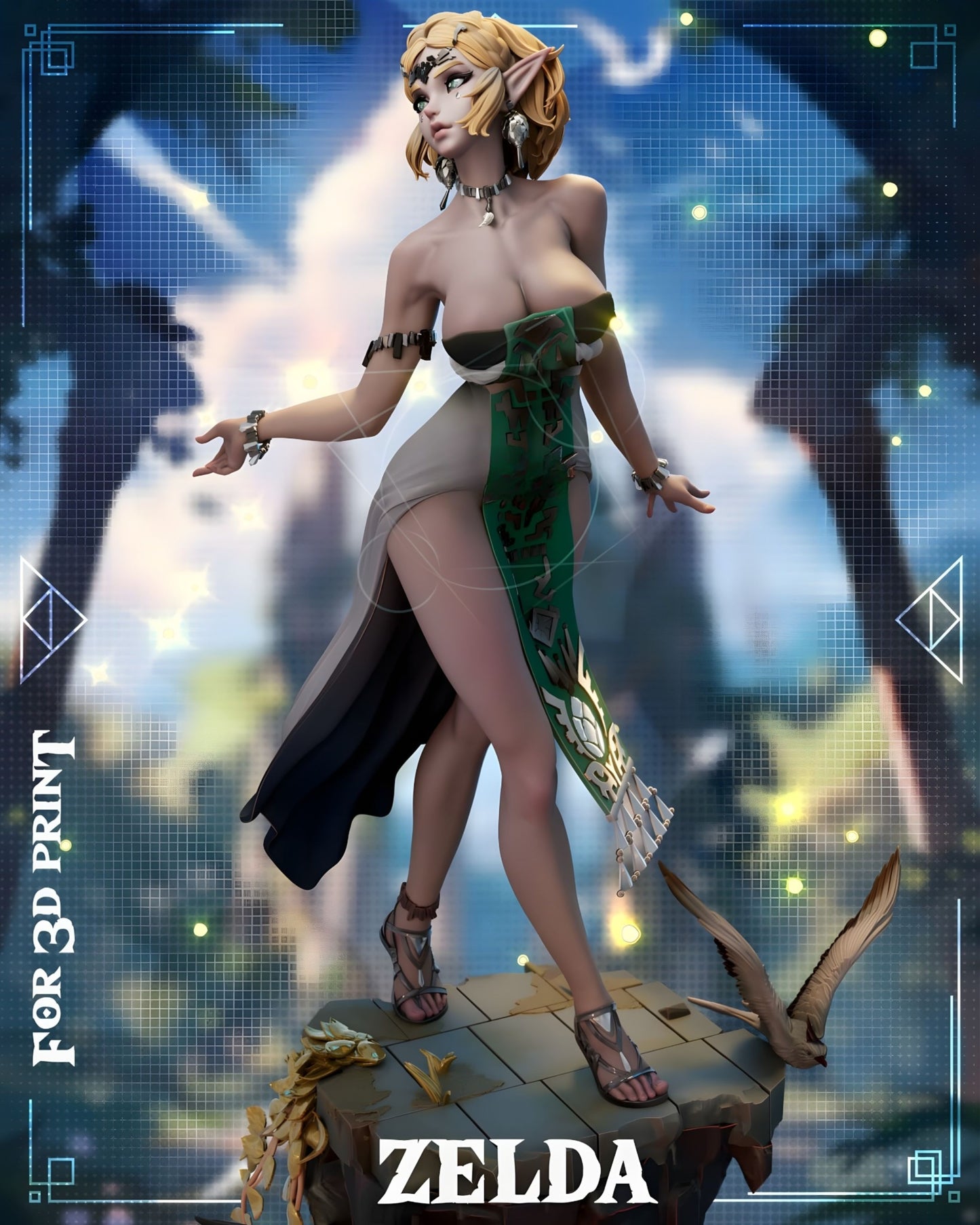 4051 Princess Zelda NSFW - The Legend of Zelda - STL 3D Print Files