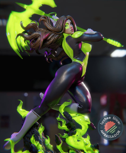 4064 Jessica Cruz - Yellow Lantern - STL 3D Print Files