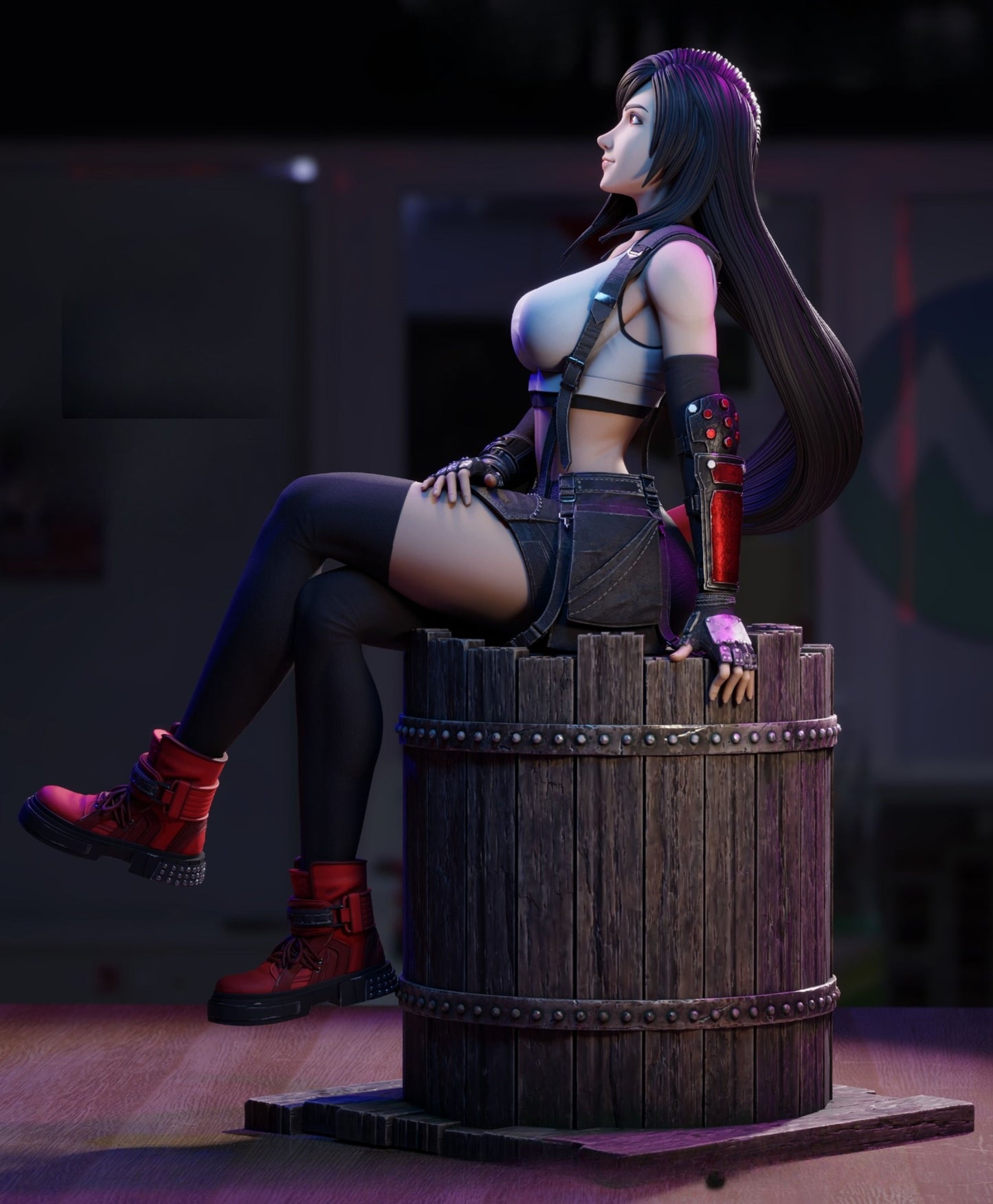 4115 Tifa Lockhart NSFW - Final Fantasy - STL 3D Print Files