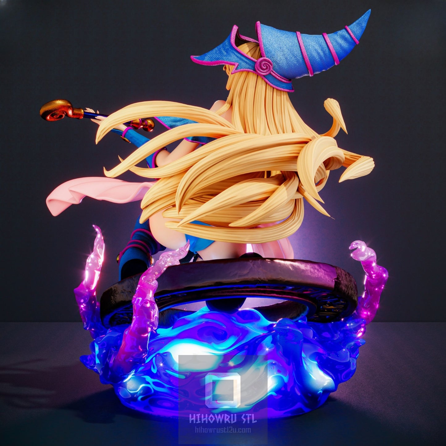 4643 Dark Magicial Girl - Yu-Gi-Oh! - STL 3D Print Files