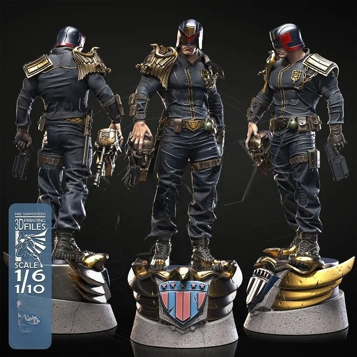 4252 Judge Dredd - STL 3D Print Files