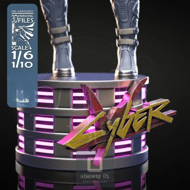 4361 Female V - Cyberpunk 2077 - STL 3D Print Files