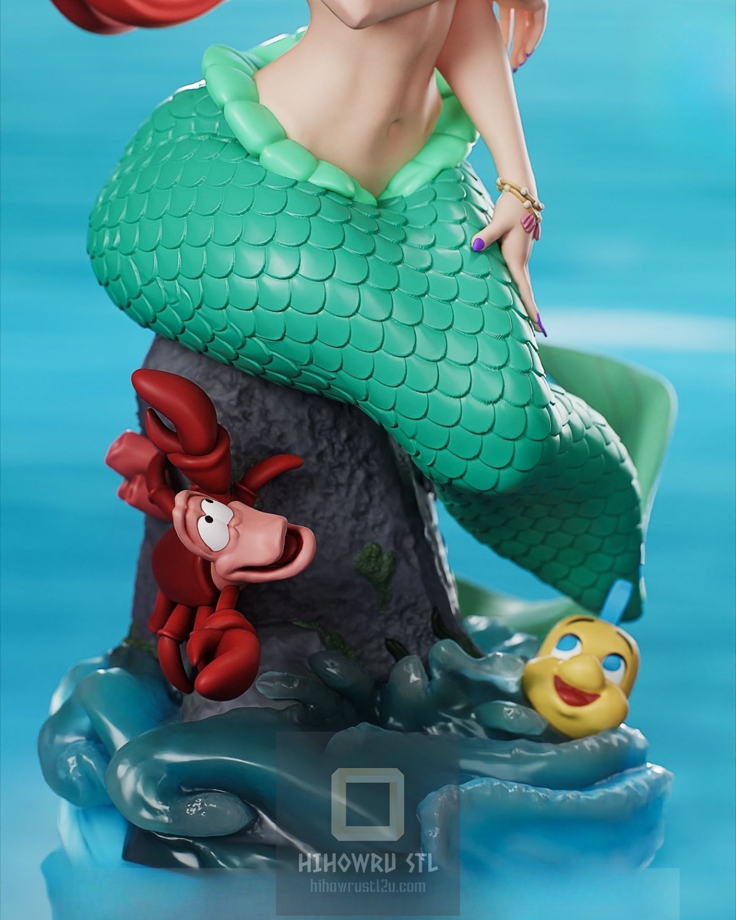 4486 Ariel NSFW - Mermaid Princess - STL 3D Print Files