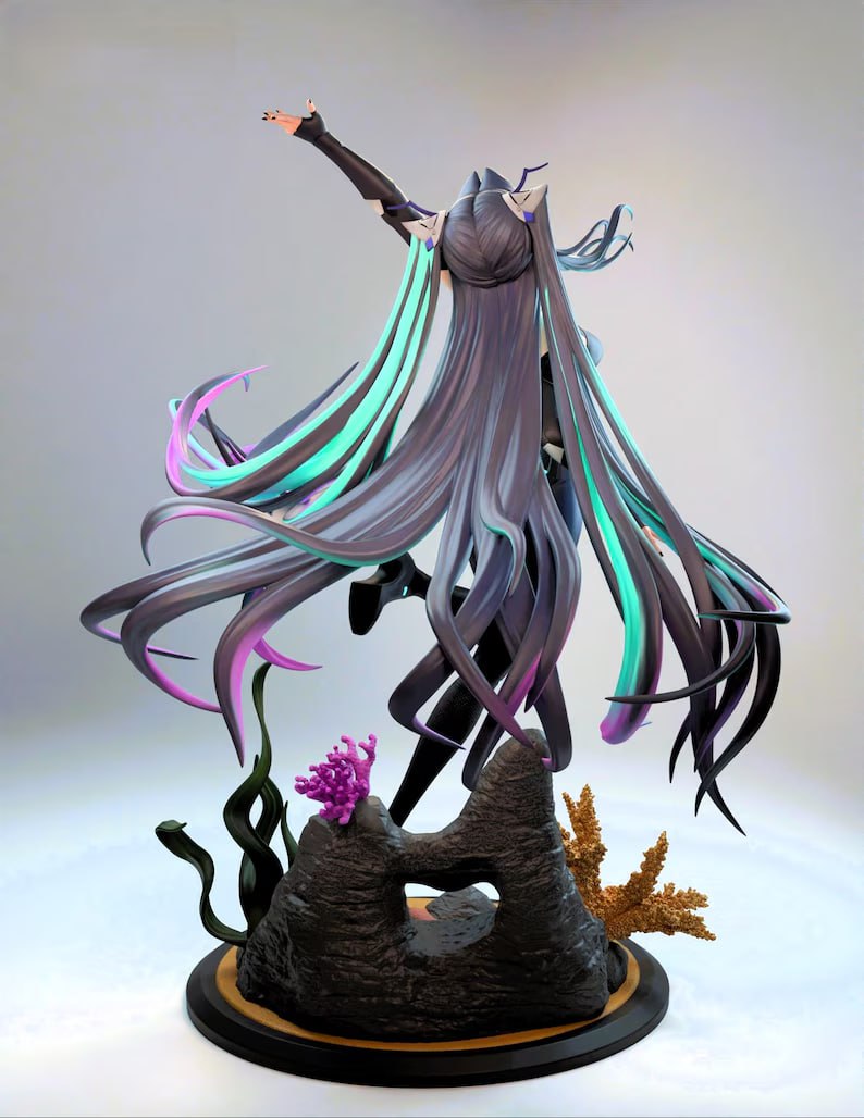4128 Little Mermaid - Nikke Goddess of Victory - STL 3d Print Files