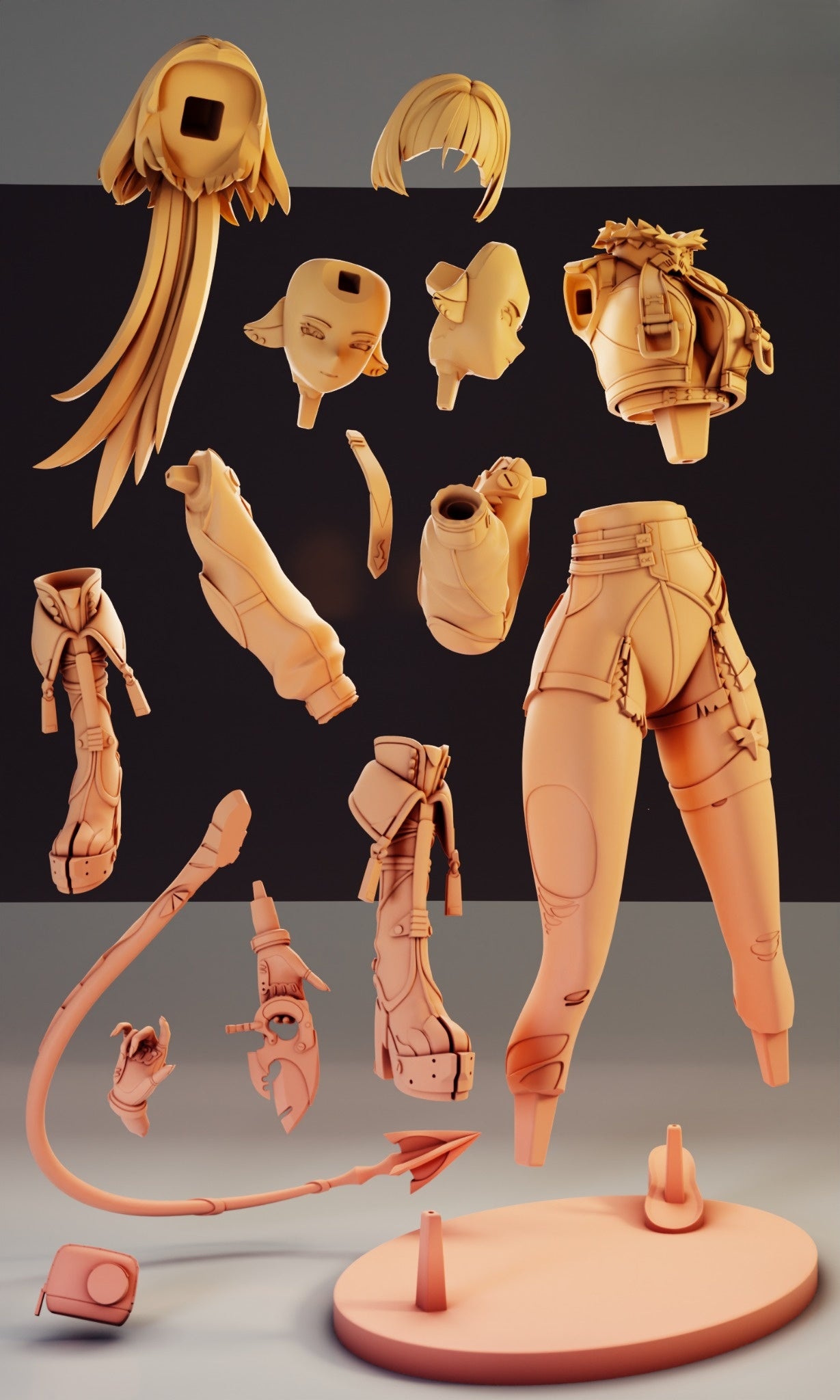 3168 Jane Doe - Zenless Zone Zero - STL 3D Print Files