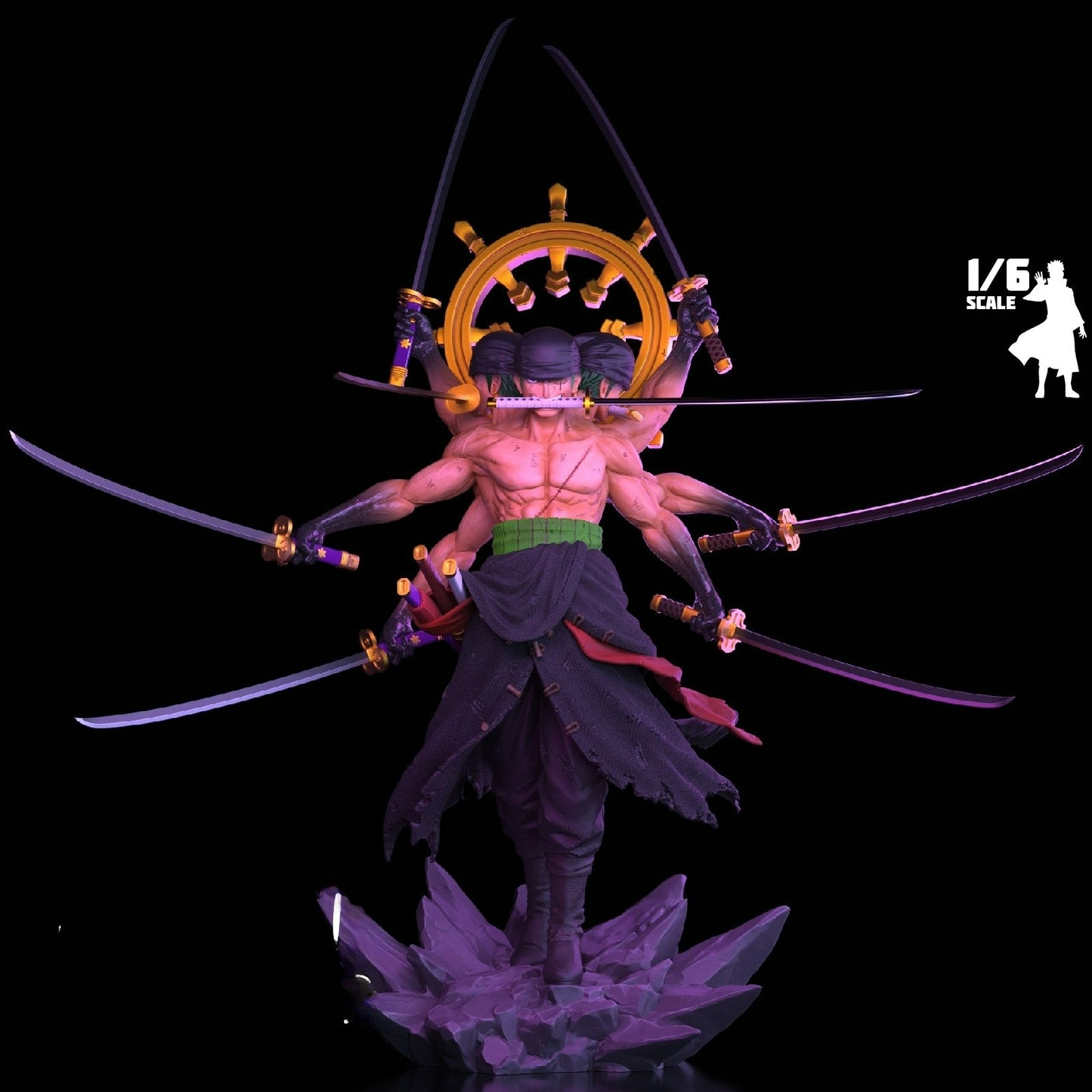 3297 Zoro Ashura - One Piece - STL 3D Print Files