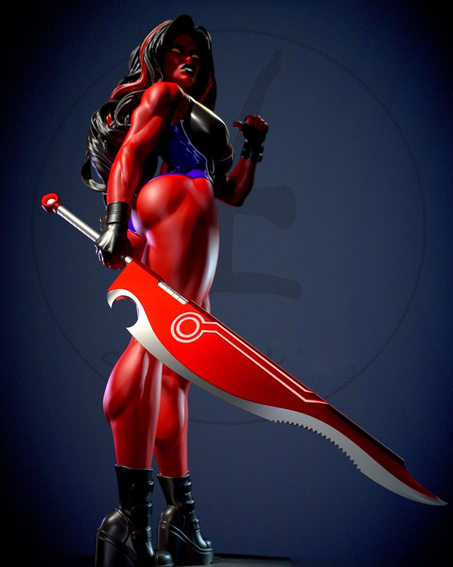 3972 She Hulk Red - Marvel Comics - STL 3D Print Files