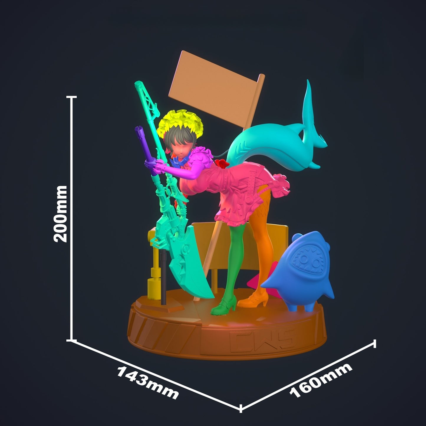 3979 Ellen Joe NSFW - Zenless Zone Zero - STL 3D Print Files