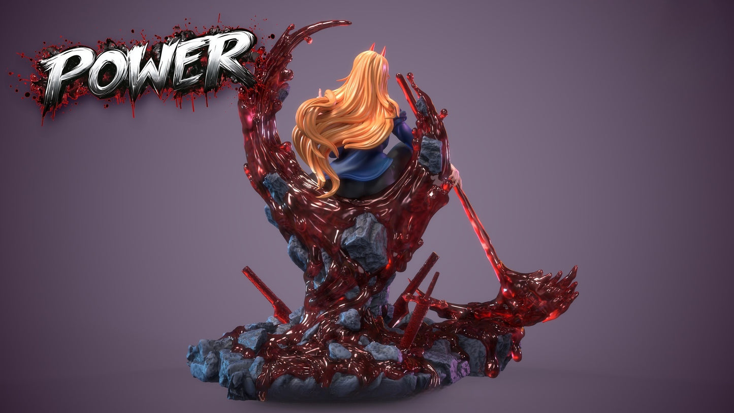 3980 Power NSFW - Chainsaw Man - STL 3D Print Files