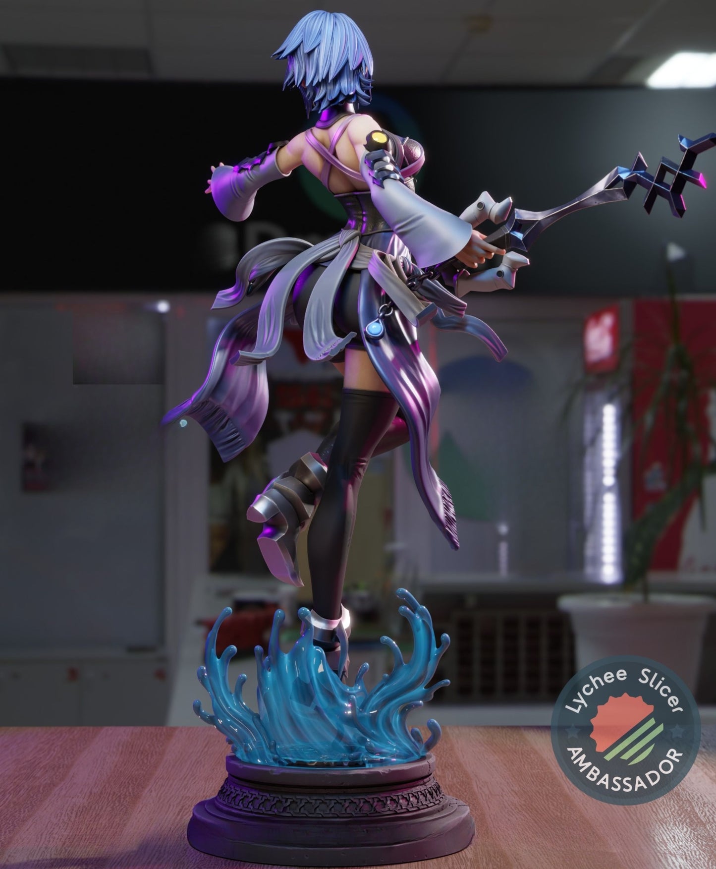 4125 Aqua - Kingdom Hearts - STL 3d Print Files