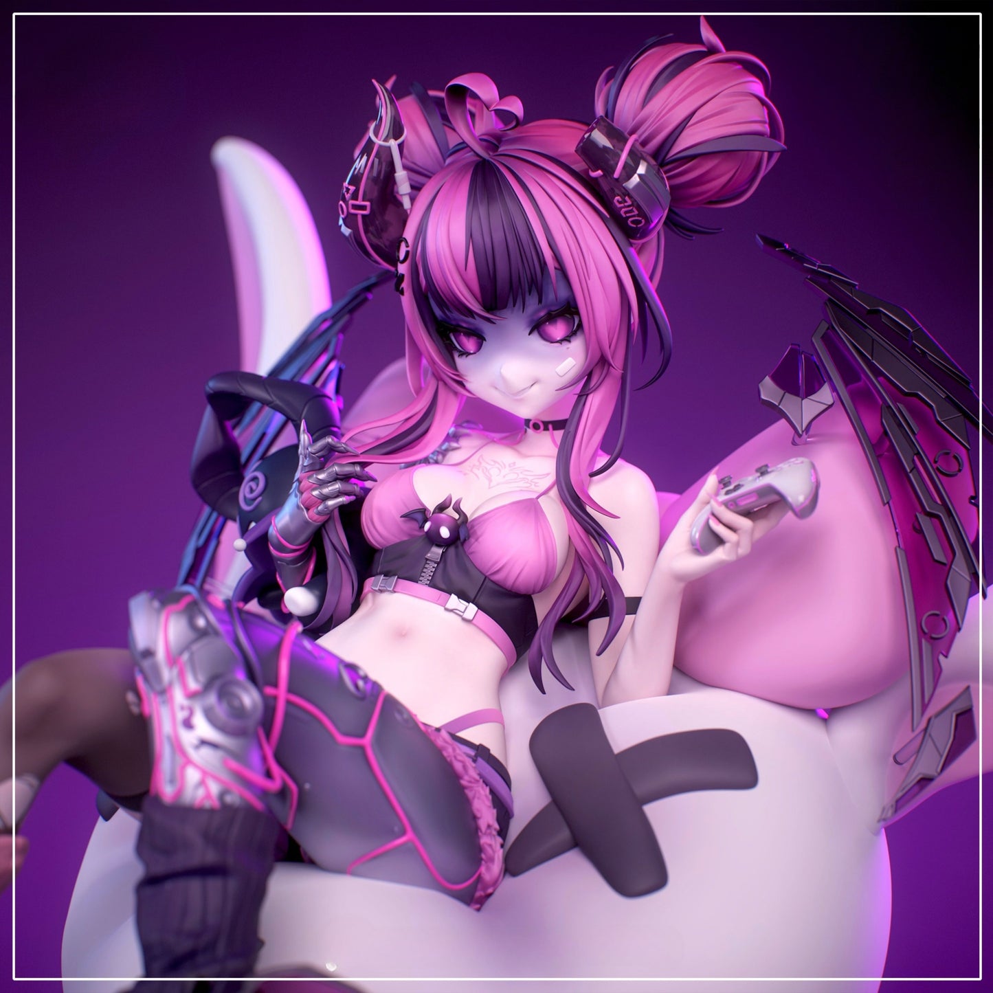 4127 Ironmouse - Virtual YouTuber - STL 3d Print Files