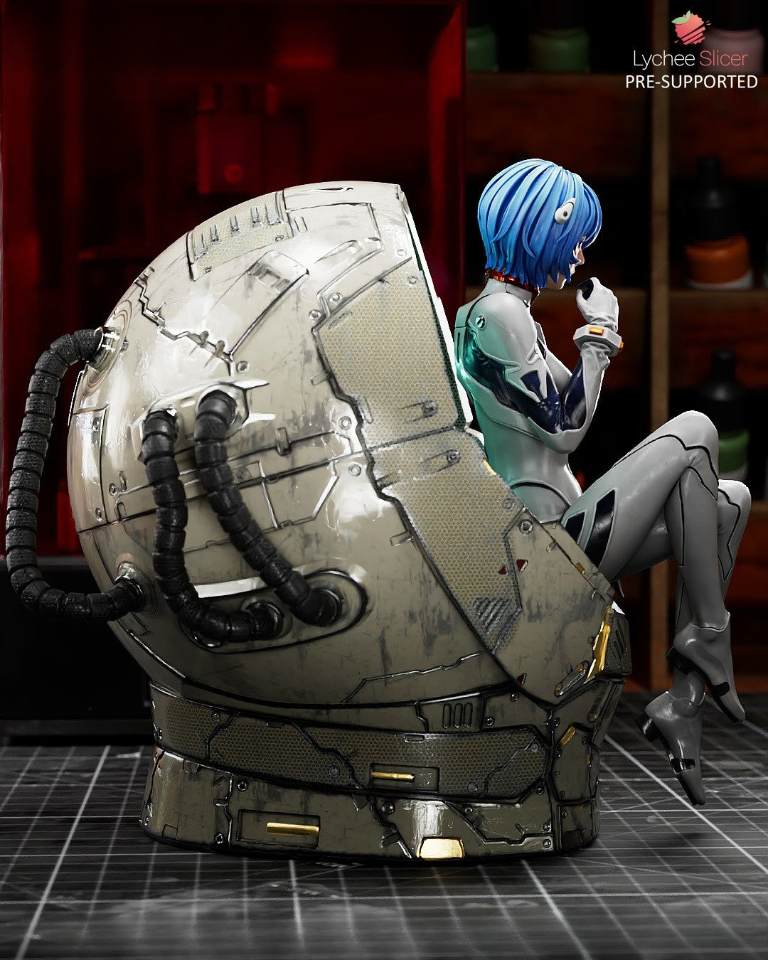 4010 Rei Ayanami - Evangelion - STL 3D Print Files