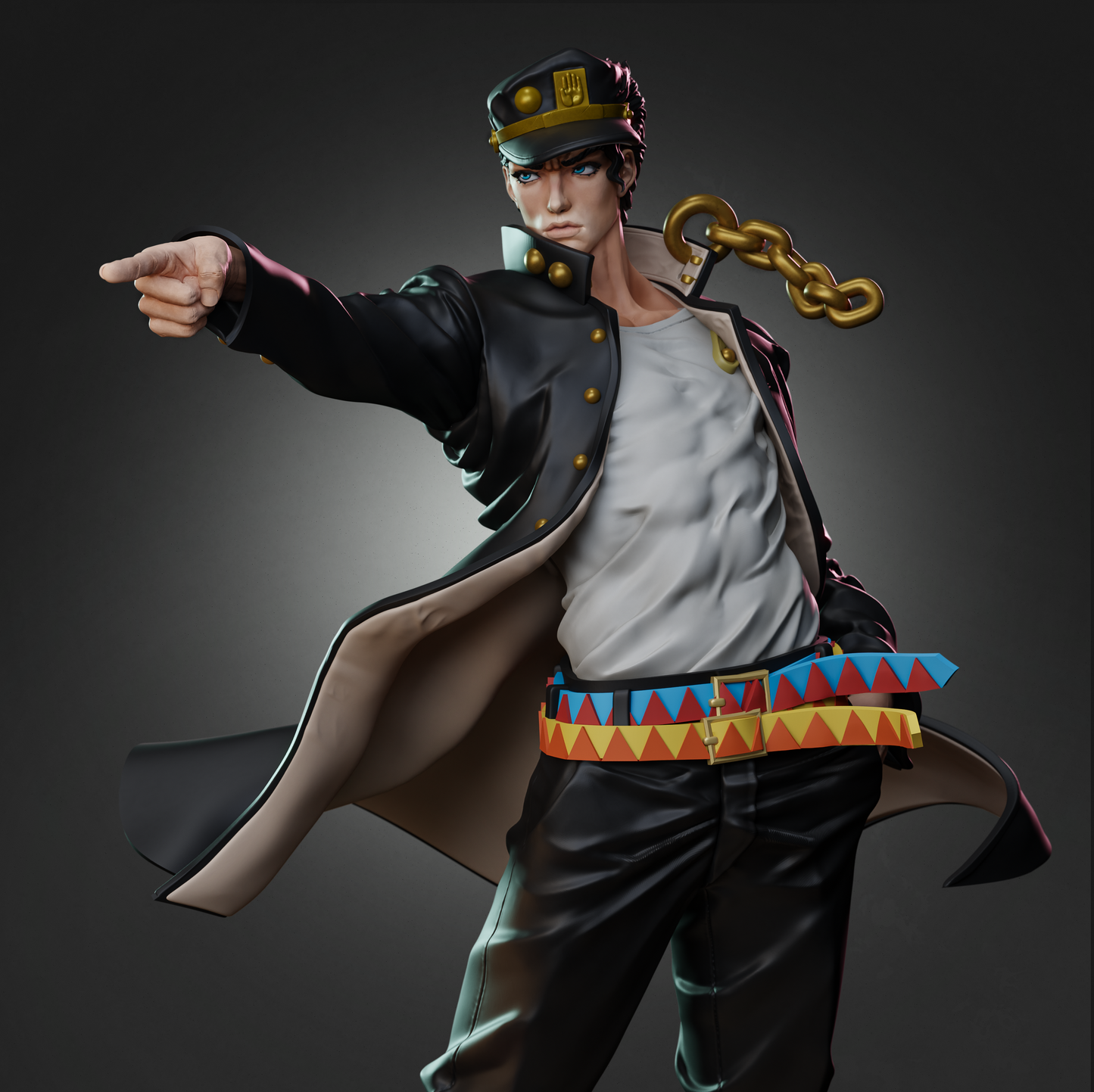3426 Jotaro Kujo - JoJo's Bizarre - STL 3D Print Files