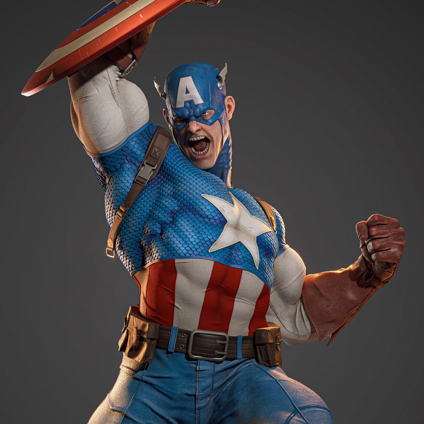 2381 Captain America - Marvel Comics - STL 3D Print Files