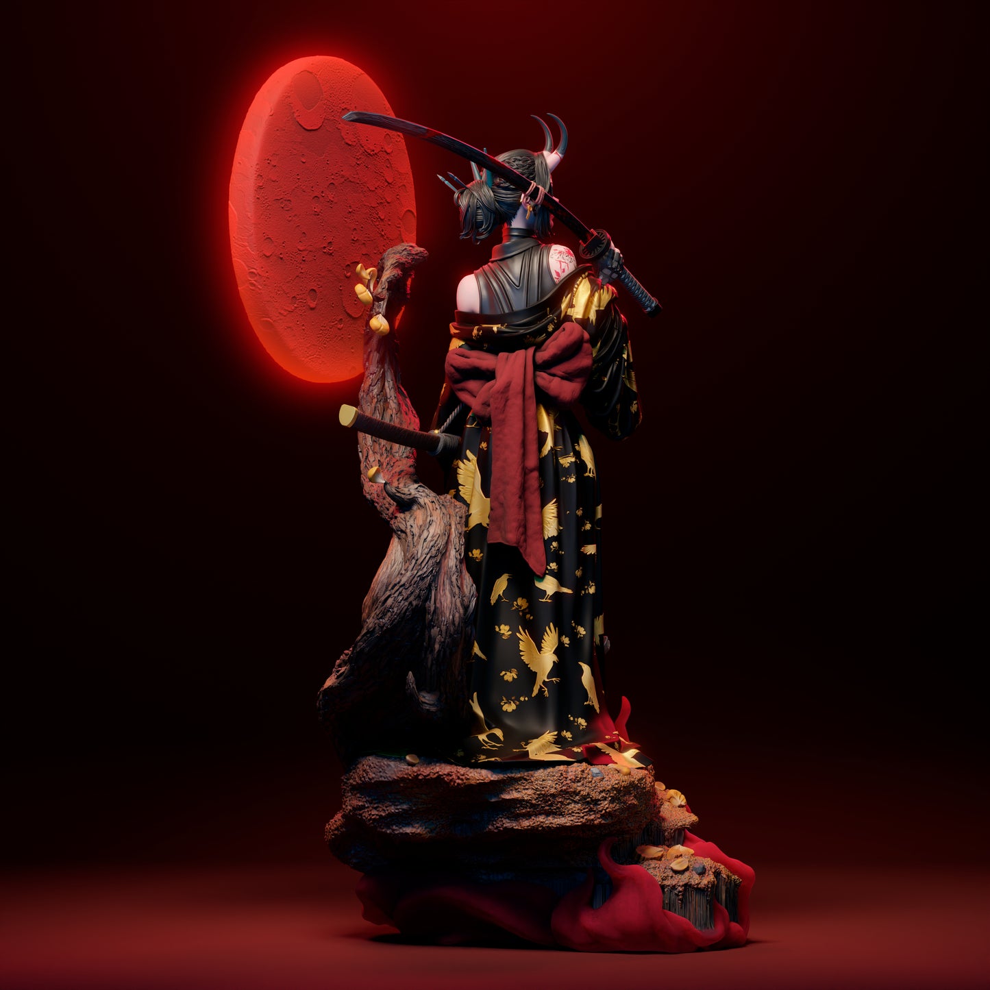 3358 Female Oni - STL 3D Print Files