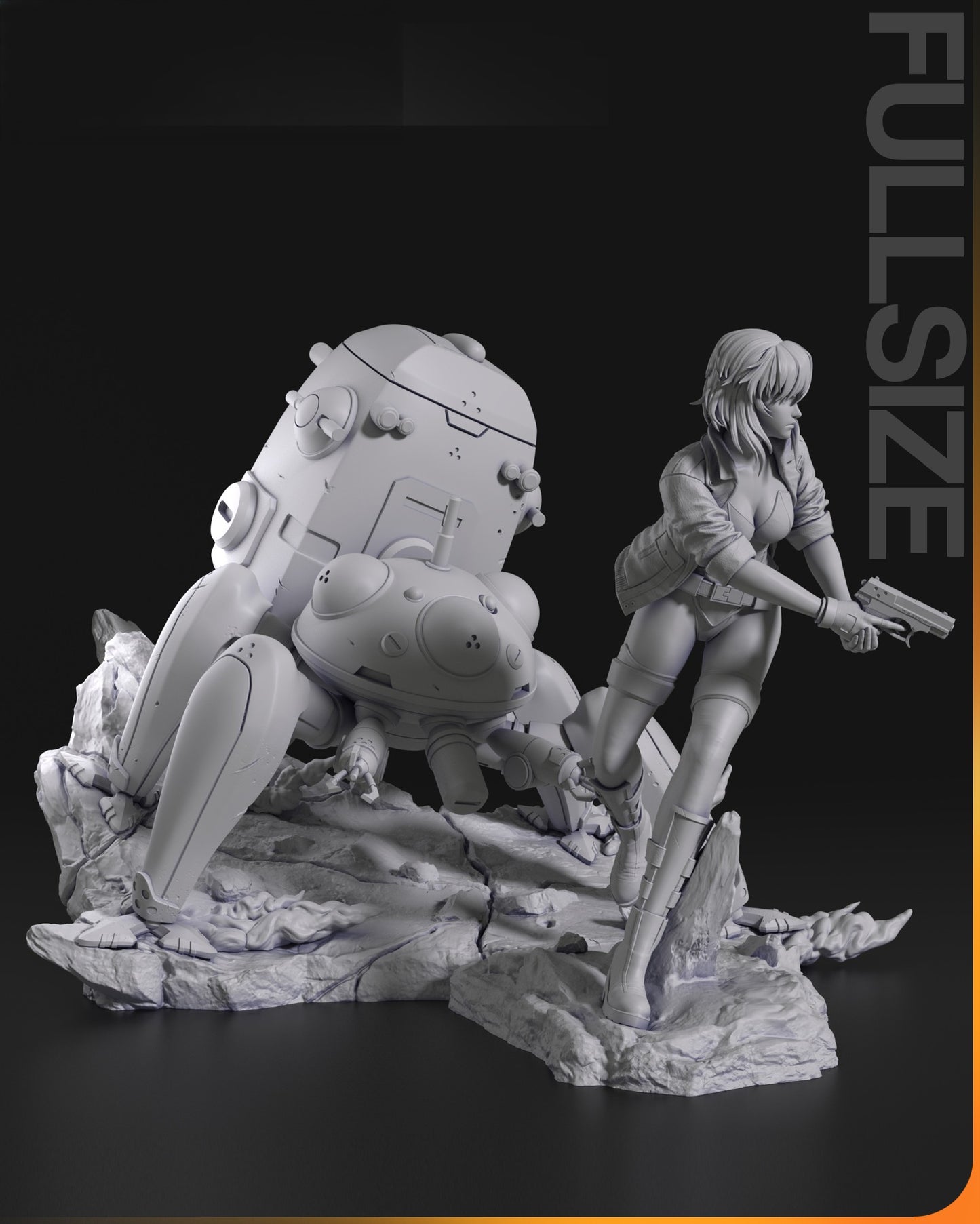 2290 Motoko Kusanagi - Ghost in the Shell - STL 3D Print Files