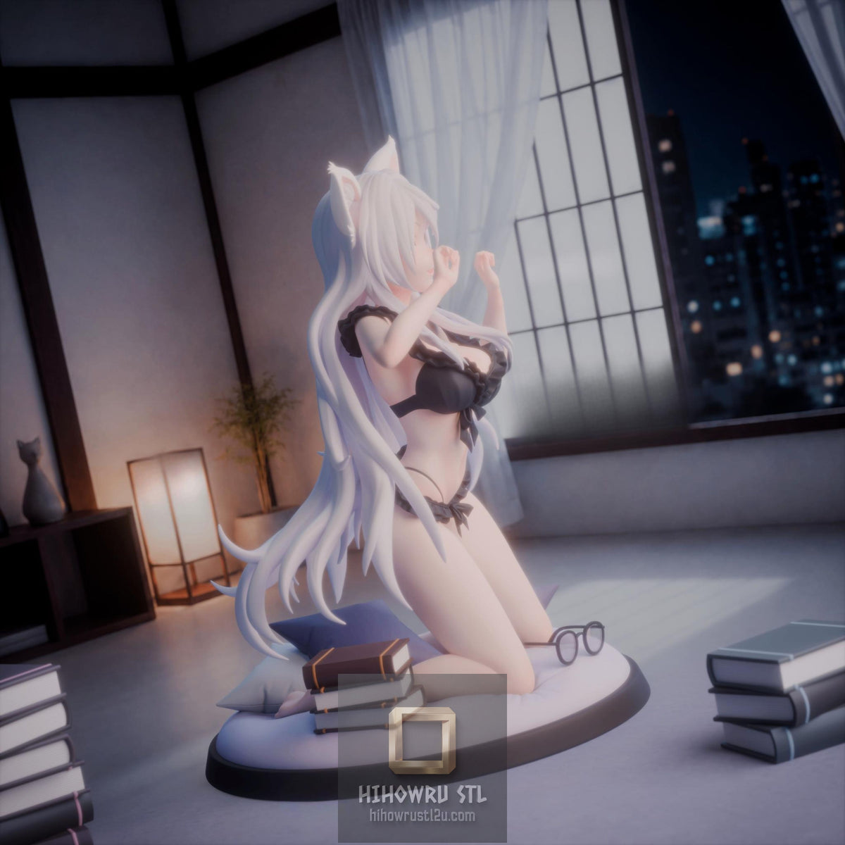5622 Black Hanekawa - Bakemonogatari - STL 3D Print Files