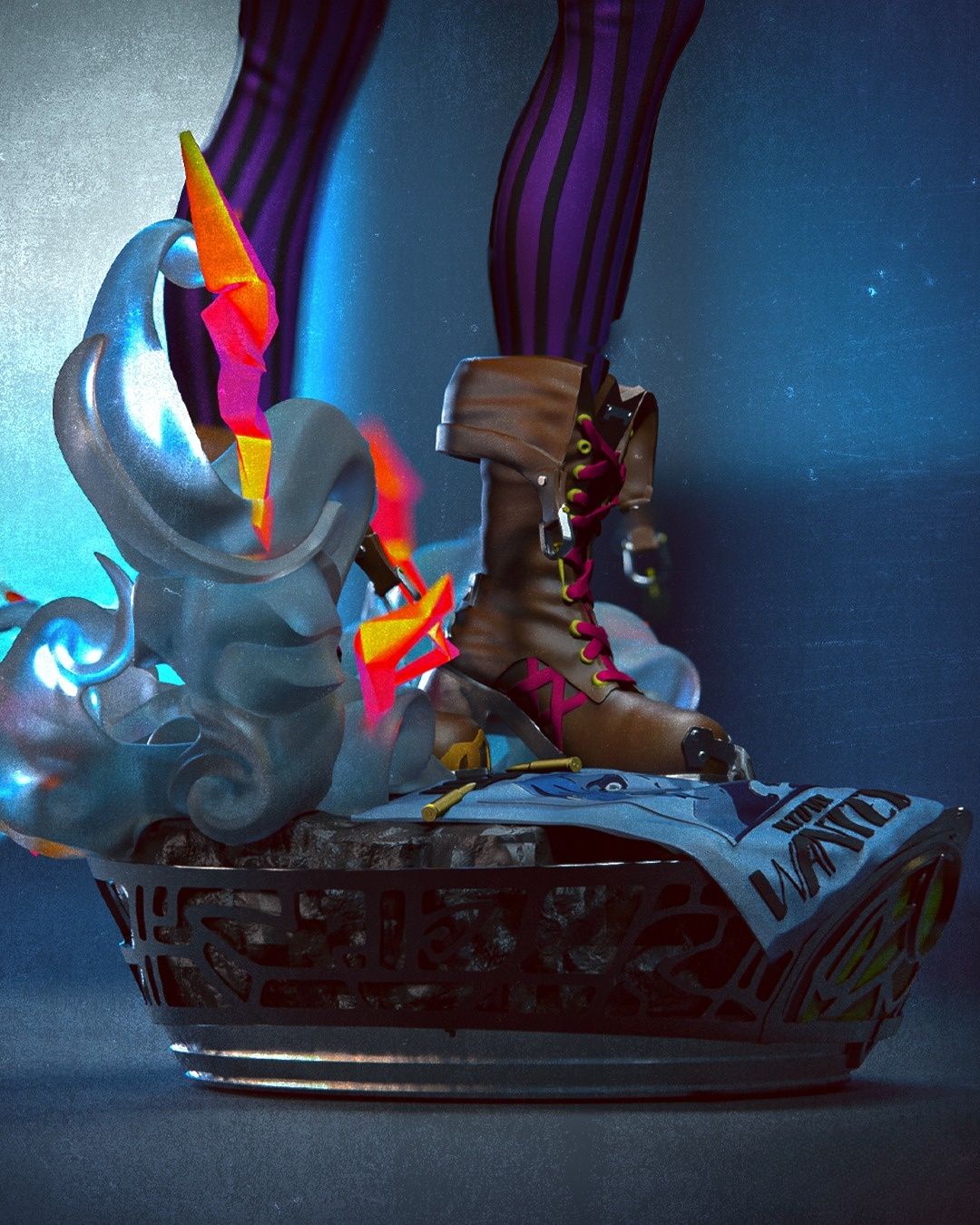 3928 Jinx NSFW - League Of Legends - STL 3D Print Files