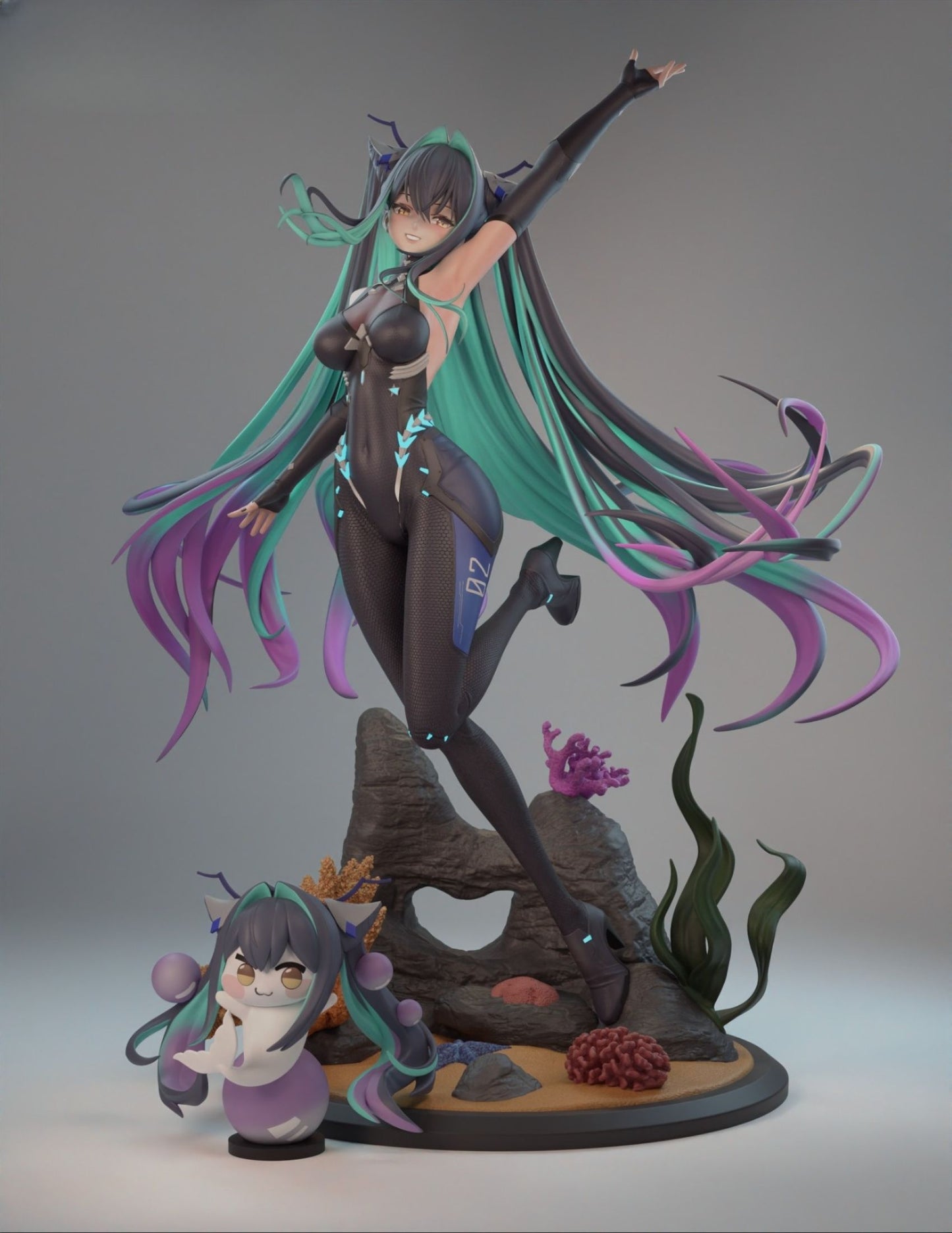 3989 Little Mermaid- Nikke Goddess of Victory - STL 3D Print Files