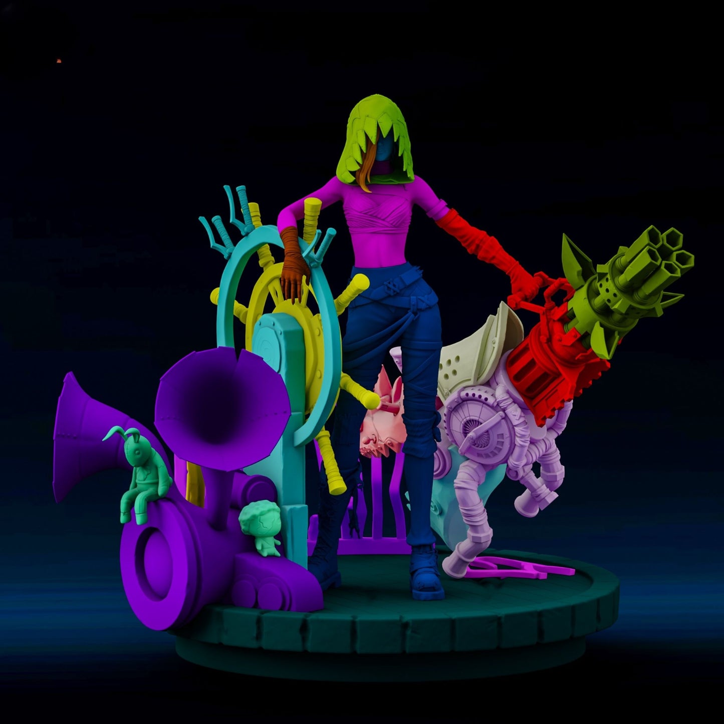 4056 Jinx - League of Legends - STL 3D Print Files