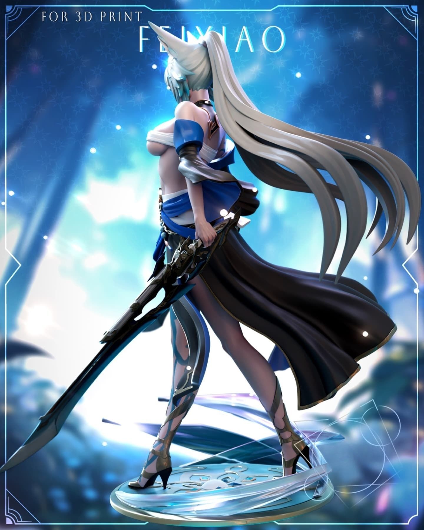 4130 Feixiao NSFW - Honkai: Star Rail - STL 3d Print Files
