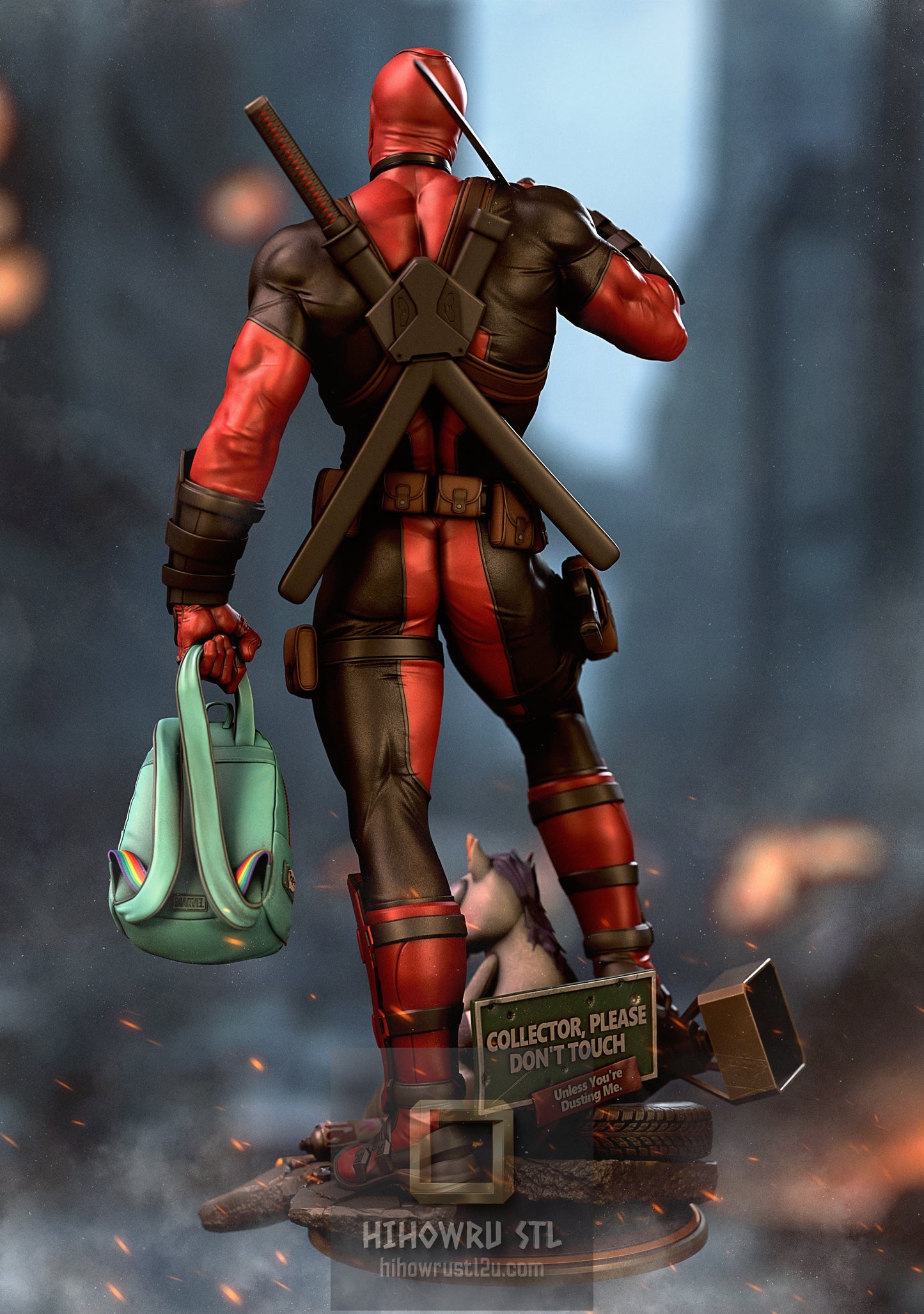 5453 Deadpool - Marvel Comics - STL 3D Print Files