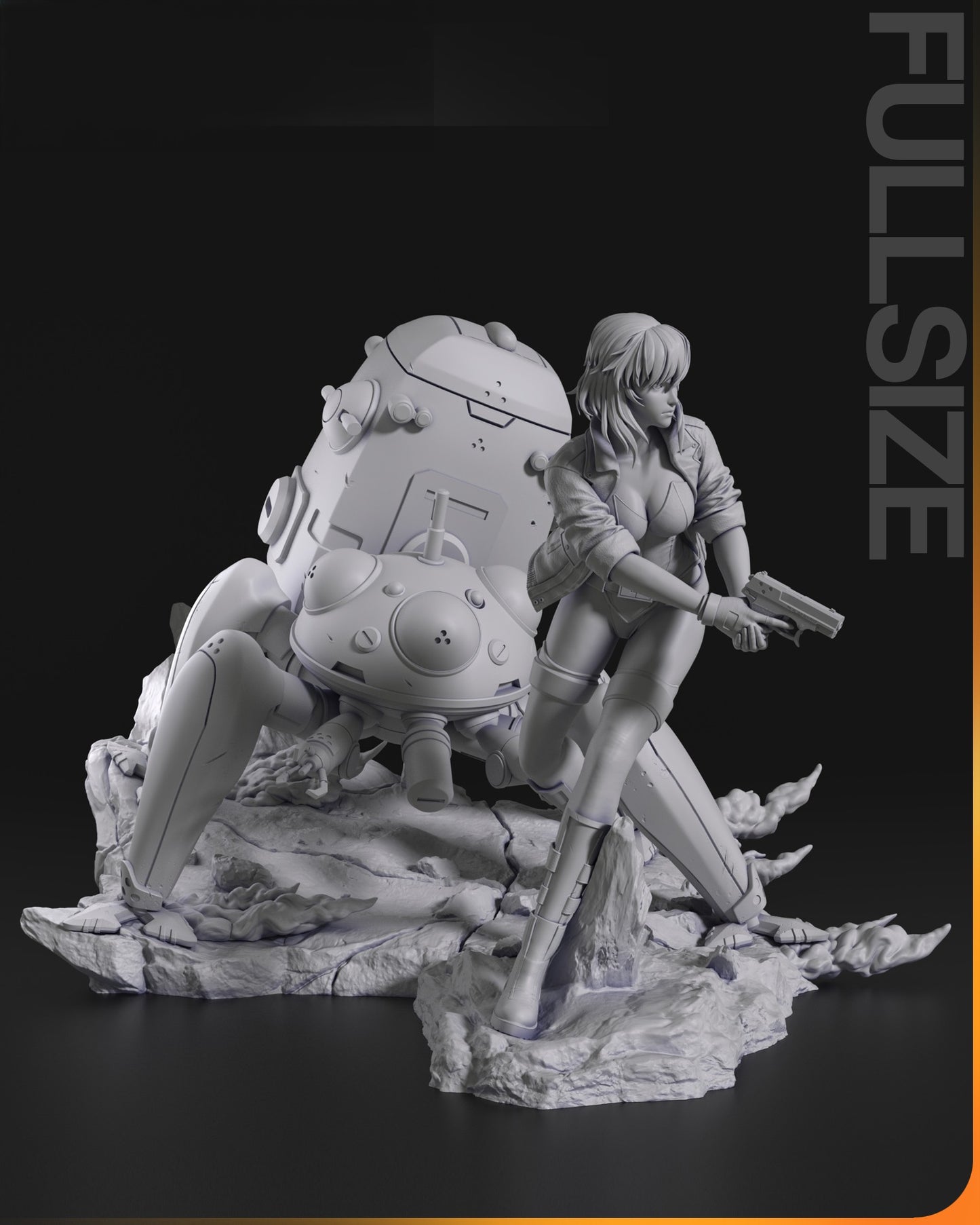 2290 Motoko Kusanagi - Ghost in the Shell - STL 3D Print Files