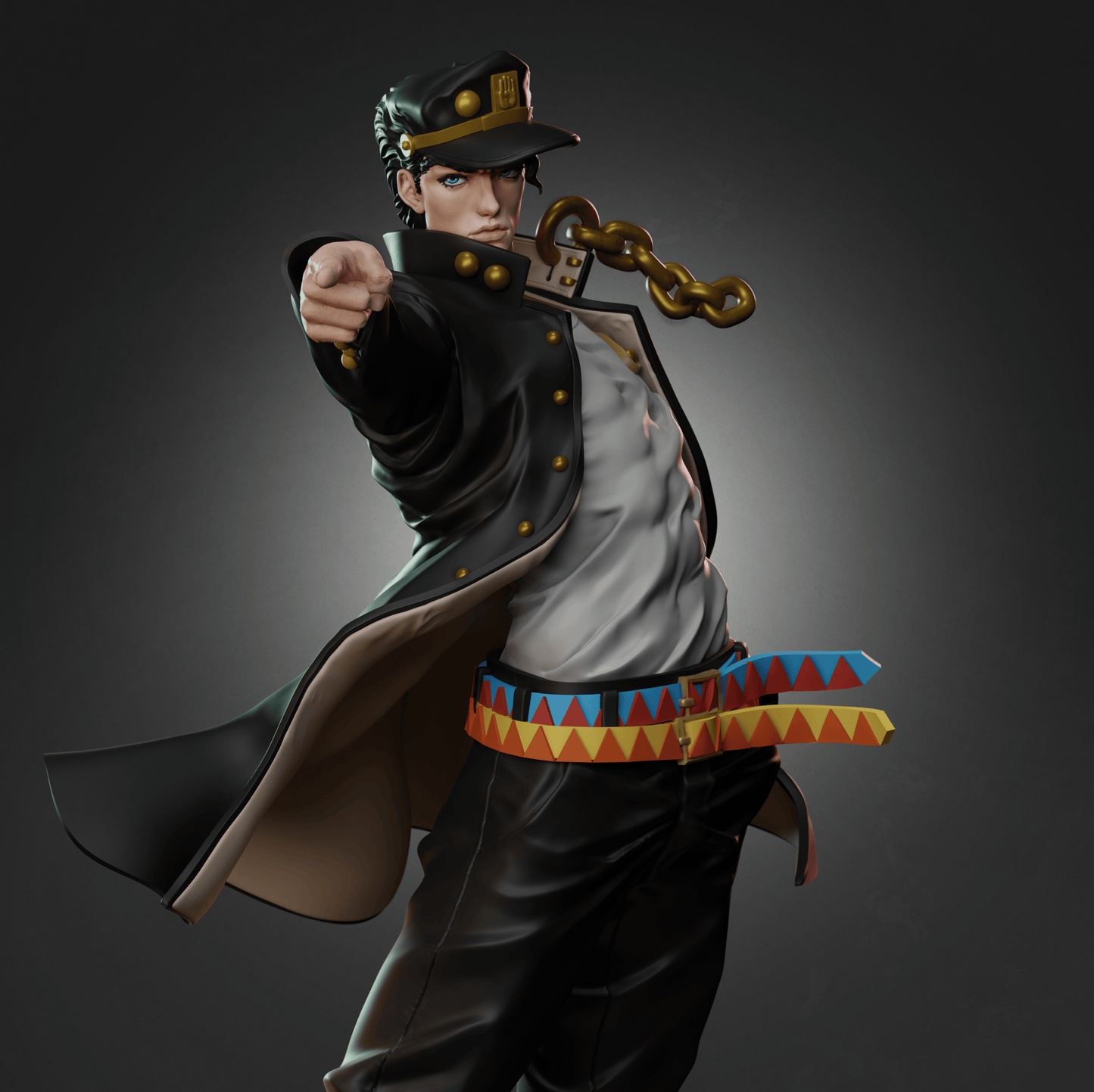 3426 Jotaro Kujo - JoJo's Bizarre - STL 3D Print Files